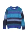 Aspesi Toddler Sweater Azure Size 6 Wool, Acrylic, Nylon, Alpaca Wool In Blue