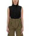 Aspesi Sleeveless Silk Blend Shirt