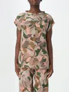 Aspesi Multicoloured Crepe De Chine Top In Multicolor