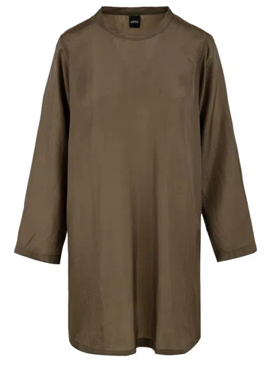 Aspesi Top Green In Brown