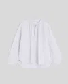 Aspesi Top In Lino Leggero - Bianco In Bianco