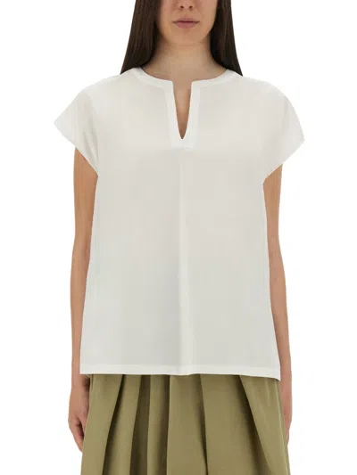 Aspesi Oversize Cotton Top For Women In White
