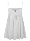 Aspesi Spaghetti-strap Peplum Top In White