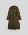 Aspesi Trench Doppiopetto In Cotone E Nylon Idrorepellente - Militare In Militare