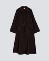 Aspesi Trench In Flanella Di Lana Cashmere - Marrone In Brown