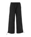 Aspesi Drawstring-cuffed Trousers In Black