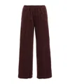 Aspesi Elasticated-waist Trousers In Red