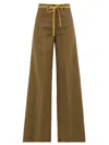 Aspesi Trousers Brown In Green