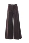 Aspesi Wide-leg Trousers Featuring Pockets In Brown