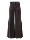 Aspesi Wide-leg Trousers Featuring Pockets In Brown