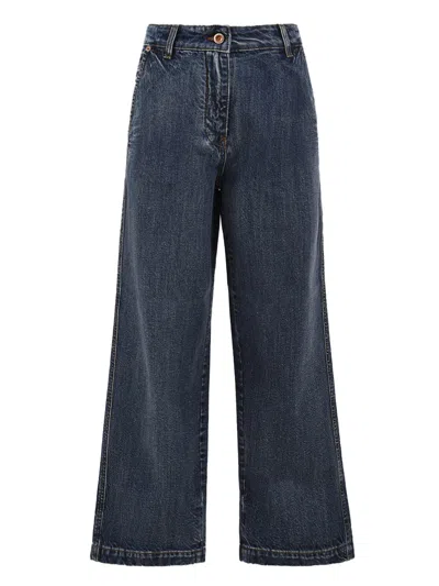 Aspesi Trousers Denim In Blue