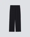 Aspesi Trousers In Technical Canvas In Wool And Polyester Microfiber In Black