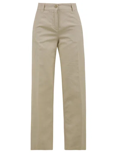 Aspesi Trousers Natural In Gray