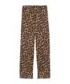 Aspesi Stretch Cotton Pants With Leopard Print