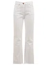 Aspesi Trousers White In White