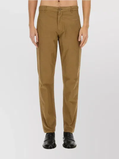Aspesi Trousers With Functional Pockets And Belt Loops