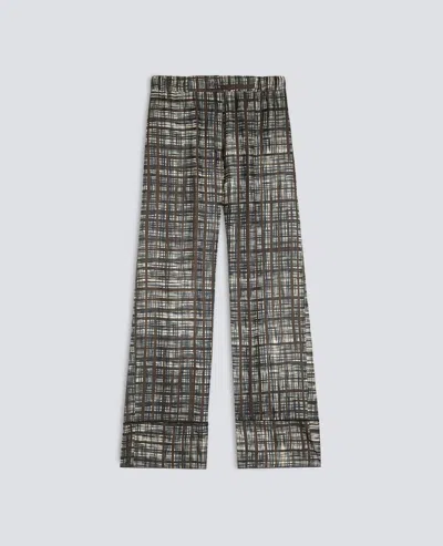 Aspesi Trousers With Graphic Print - Military In Gray