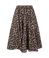 Aspesi Wehi Flare Midi Skirt In Black