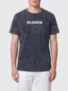 Aspesi Cotton T-shirt With Slogan In Blue
