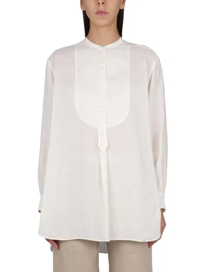 Aspesi Tunic Shirt In Ivory