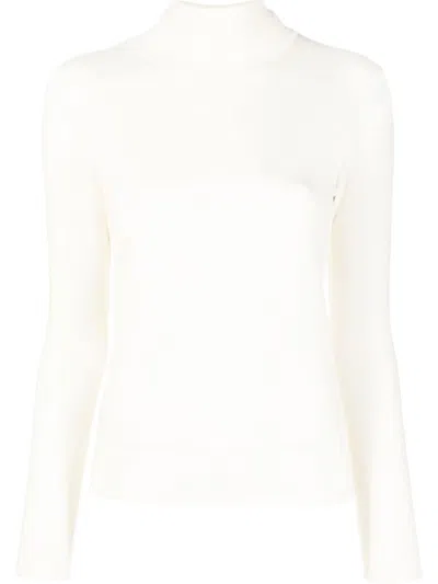 Aspesi Roll-neck Virgin-wool Jumper In Brown