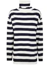 ASPESI TURTLE NECK STRIPES SWEATER,P3377.3965