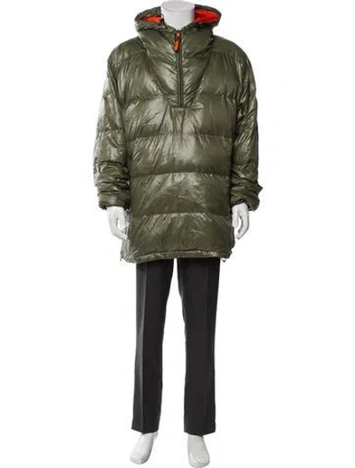 Pre-owned Aspesi Turtleneck Long Sleeve Hoodie In Green