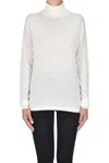 Aspesi Turtleneck Pullover In White