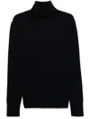 Aspesi Turtleneck Wool Jumper In 蓝色