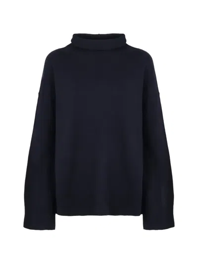 Aspesi Turtleneck Sweater In Blue