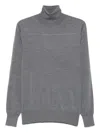 Aspesi Turtleneck Wool Sweater In Gray