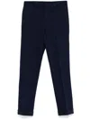 Aspesi Drawstring-waist Tapered Trousers In Blue