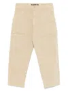 Aspesi Twill Trousers In Brown