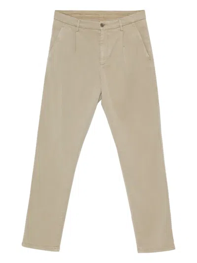Aspesi Twill Trousers In Neutral