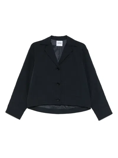 Aspesi Twill-weave Jacket In 蓝色