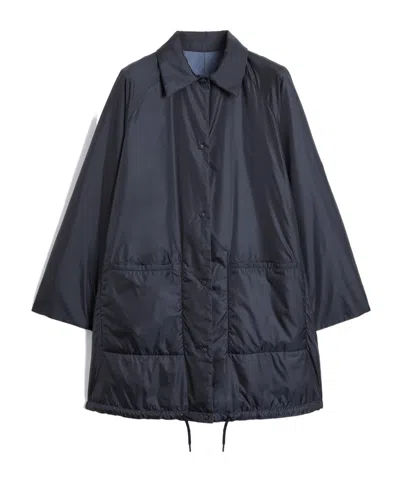 Aspesi Two-tone Reversible Nylon Jacket In Black