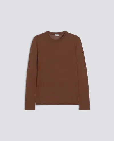 Aspesi Ultralight Merino Wool Crew-neck Knit - Brown