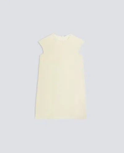 Aspesi Unlined Crepe Cady Dress In Neutral