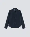 Aspesi Unlined Shirt Jacket In Technical Polyester In Blue