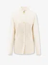Aspesi Button-fastening High-neck Jacket In White