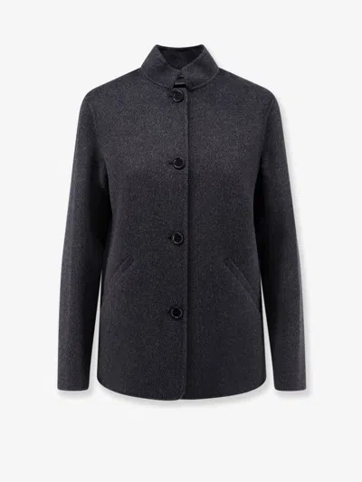 Aspesi Unlined Wool Jacket In Grey