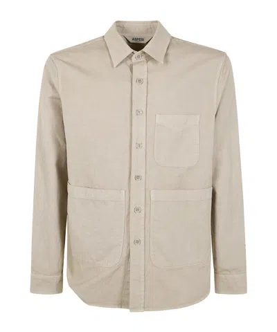 Aspesi Shirt Ut Style Chest Pocket Long Sleeves In Neutral