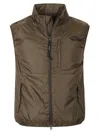 Aspesi Utilitarian Nylon Vest In Brown