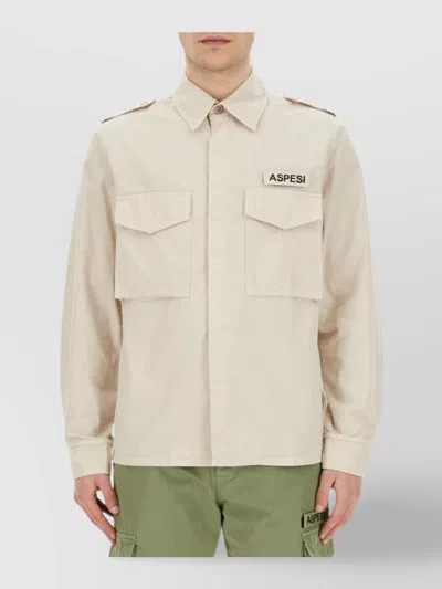 ASPESI UTILITY COLLARED NECK SHIRT
