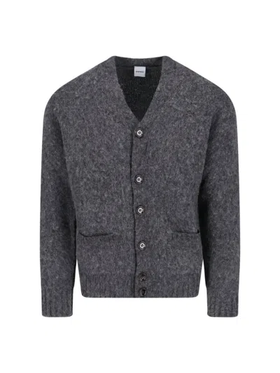 Aspesi V-neck Cardigan In Gray