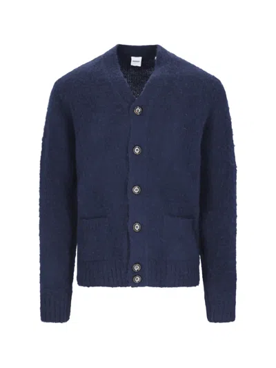 Aspesi V-neck Cardigan In Navy