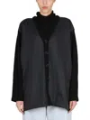 Aspesi V-neck Cardigan With Button Closure In Black