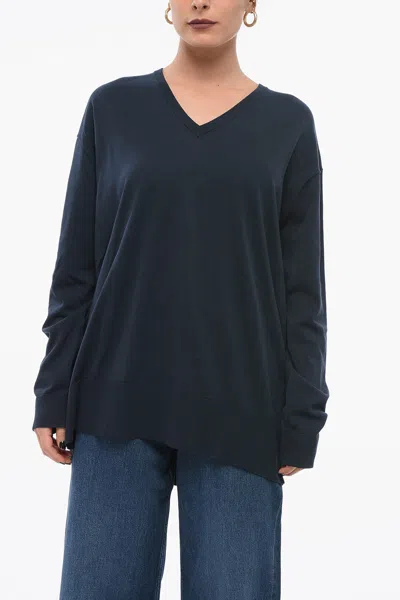 Aspesi Linen And Cotton V-neck Jumper