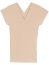 Aspesi Cady Silk Top In Neutrals