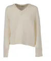 Aspesi Mohair And Wool Blend Sweater In Neutral